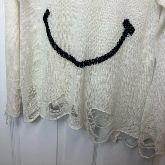 WILDFOX White Label 90s Smile Knit Sweater - Picture 5 of 6
